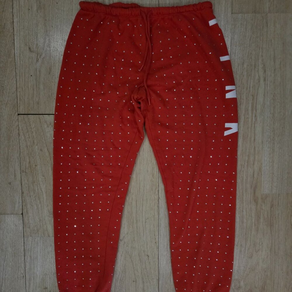 VICTORIA SECRET PINK Y2K Rhinestone Sweatpants MED